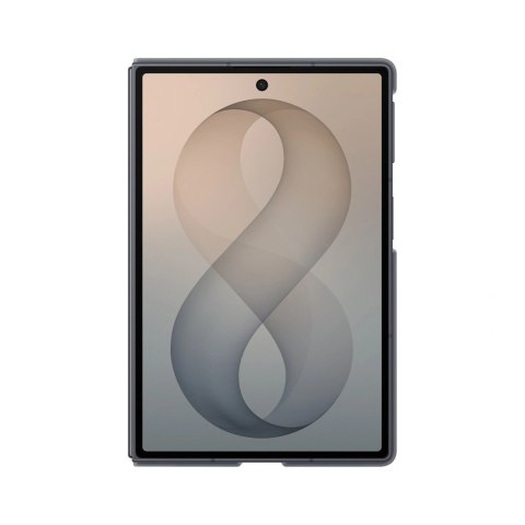 Etui Samsung Silicone Magnet Case do Samsung Galaxy Z Fold 8 kompatybilne z MagSafe + 2 szt. folii antyrefleksyjnej - czarne