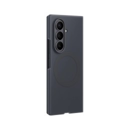 Etui Samsung Silicone Magnet Case do Samsung Galaxy Z Fold 8 kompatybilne z MagSafe + 2 szt. folii antyrefleksyjnej - czarne