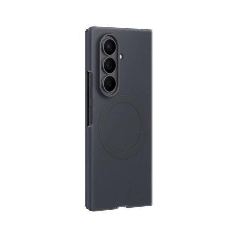 Etui Samsung Silicone Magnet Case do Samsung Galaxy Z Fold 8 kompatybilne z MagSafe + 2 szt. folii antyrefleksyjnej - czarne