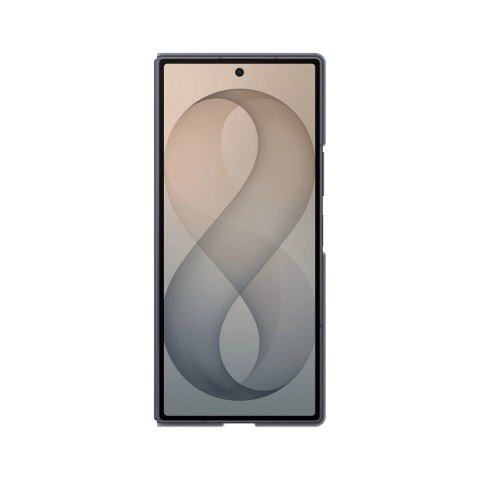 Etui Samsung Silicone Magnet Case do Samsung Galaxy Z Fold 8 kompatybilne z MagSafe + 2 szt. folii antyrefleksyjnej - czarne