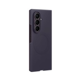 Etui Samsung Silicone Magnet Case do Samsung Galaxy Z Fold 8 kompatybilne z MagSafe + 2 szt. folii antyrefleksyjnej - fioletowe
