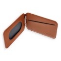 Etui portfel z podstawką zgodne z MagSafe Satechi Vegan Leather Wallet Stand skórzane brązowe