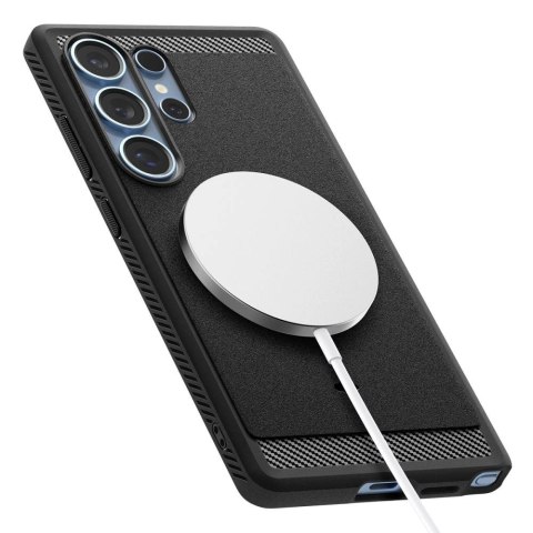 Etui Spigen Rugged Armor Mag na Samsung Galaxy S25 Ultra - czarne