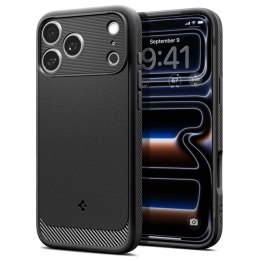 Etui Spigen Rugged Armor MagSafe na iPhone 18 Pro / 17 Pro - czarne matowe