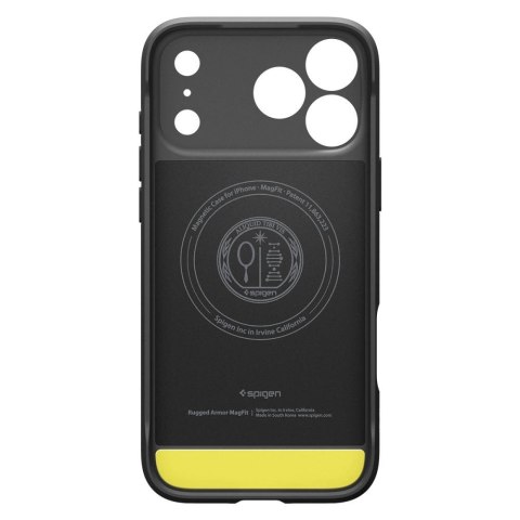 Etui Spigen Rugged Armor MagSafe na iPhone 18 Pro / 17 Pro - czarne matowe