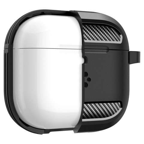Etui Spigen Rugged Armor na AirPods 4 - czarne