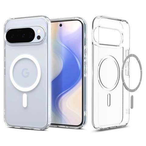 Etui Spigen Ultra Hybrid Mag MagSafe na Google Pixel 10 / 10 Pro - przezroczysto-białe