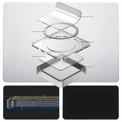 Etui Spigen Ultra Hybrid Mag MagSafe na Samsung Galaxy S26+ Neo One - przezroczyste
