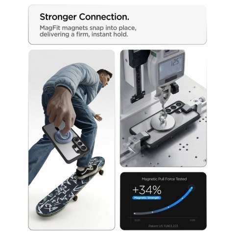 Etui Spigen Ultra Hybrid Mag MagSafe na Samsung Galaxy S26 Ultra - przezroczysto-czarne