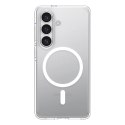 Etui Spigen Ultra Hybrid Mag MagSafe na Samsung Galaxy S26 - przezroczysto-białe