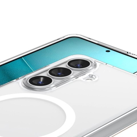 Etui Spigen Ultra Hybrid Mag MagSafe na Samsung Galaxy S26 - przezroczysto-białe