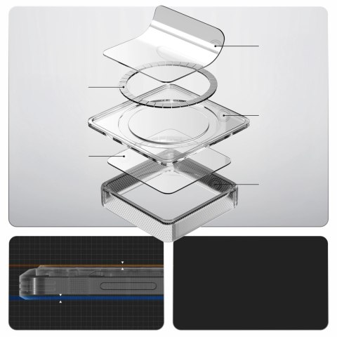 Etui Spigen Ultra Hybrid Mag MagSafe na Samsung Galaxy S26+ - przezroczysto-białe