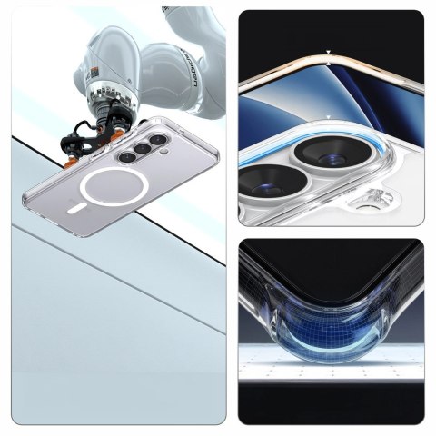 Etui Spigen Ultra Hybrid Mag MagSafe na Samsung Galaxy S26+ - przezroczysto-białe