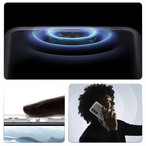 Etui Spigen Ultra Hybrid Mag MagSafe na Samsung Galaxy S26+ - przezroczysto-białe