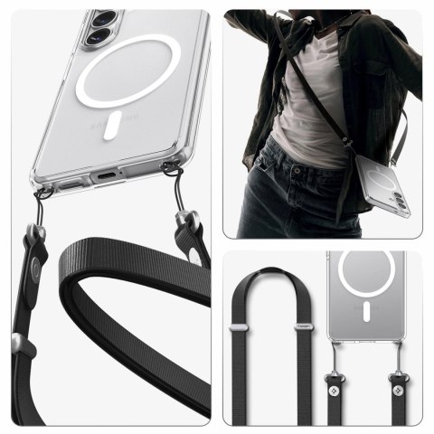 Etui Spigen Ultra Hybrid Mag MagSafe na Samsung Galaxy S26+ - przezroczysto-białe