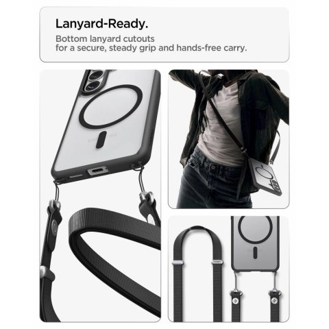 Etui Spigen Ultra Hybrid Mag MagSafe na Samsung Galaxy S26 - przezroczysto-czarne