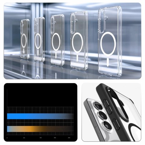 Etui Spigen Ultra Hybrid Mag MagSafe na Samsung Galaxy S26 - przezroczysto-czarne
