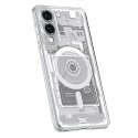 Etui Spigen Ultra Hybrid Mag z MagSafe na Samsung Galaxy S25 Edge z nadrukiem - białe