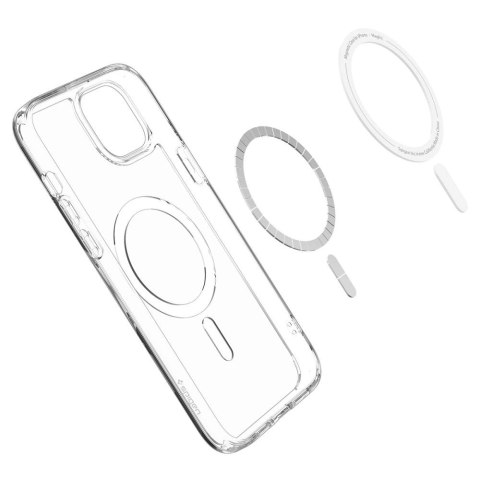 Etui Spigen Ultra Hybrid Mag z MagSafe na iPhone 15 - białe