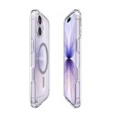 Etui Spigen Ultra Hybrid MagSafe na iPhone 17 - przezroczysto-szare