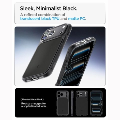 Etui Spigen Ultra Hybrid MagSafe na iPhone 18 Pro / 17 Pro - czarne matowe