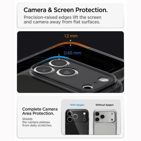 Etui Spigen Ultra Hybrid MagSafe na iPhone 18 Pro / 17 Pro - czarne matowe