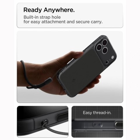 Etui Spigen Ultra Hybrid MagSafe na iPhone 18 Pro / 17 Pro - czarne matowe