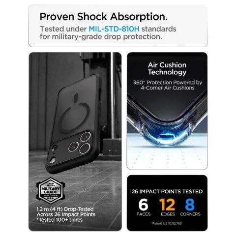 Etui Spigen Ultra Hybrid MagSafe na iPhone 18 Pro / 17 Pro - frost black