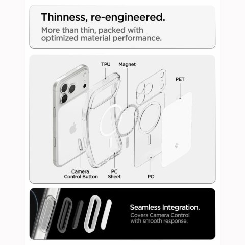 Etui Spigen Ultra Hybrid MagSafe na iPhone 18 Pro Max / 17 Pro Max - białe