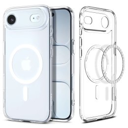 Etui Spigen Ultra Hybrid MagSafe na iPhone Air - przezroczysto-białe