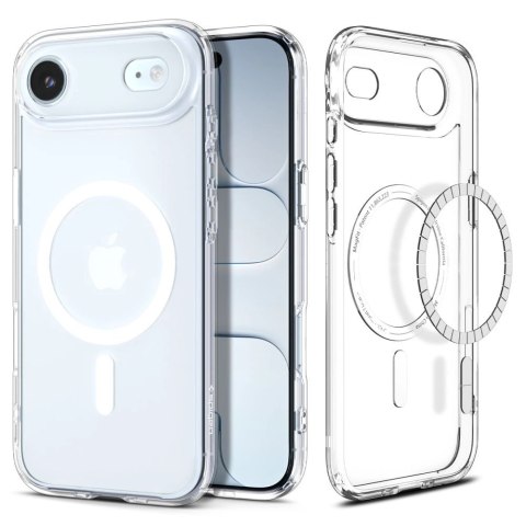 Etui Spigen Ultra Hybrid MagSafe na iPhone Air - przezroczysto-białe