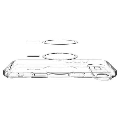 Etui Spigen Ultra Hybrid MagSafe na iPhone Air - przezroczysto-białe