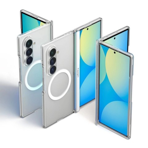 Etui Spigen Ultra Hybrid Pro MagSafe na Samsung Galaxy Z Fold 8 Ultra - przezroczysto-białe