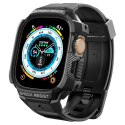 Etui z paskiem Spigen Rugged Armor Pro na Apple Watch Ultra 49 mm - czarne