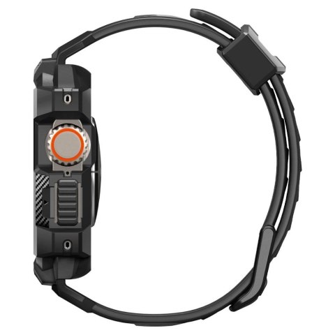 Etui z paskiem Spigen Rugged Armor Pro na Apple Watch Ultra 49 mm - czarne