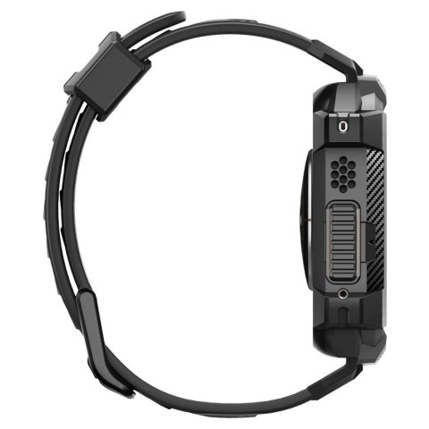 Etui z paskiem Spigen Rugged Armor Pro na Apple Watch Ultra 49 mm - czarne