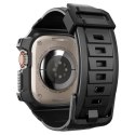 Etui z paskiem Spigen Rugged Armor Pro na Apple Watch Ultra 49 mm - czarne