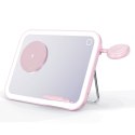 Forcell F-ENERGY Mag Mirror 3 in 1 15W ładowarka indukcyjna z kompatybilna z MagSafe / Apple Watch / Samsung Watch / Airpods róż