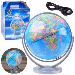 GLOBUS interaktywny 2w1 LAMPKA - podświetlany, żyroskopowy 25cm ZA6216