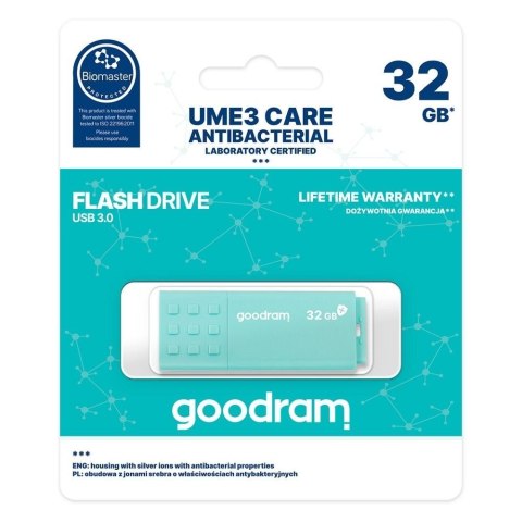 GOODRAM pendrive UME3 32GB USB3.2 (Biomaster protected)