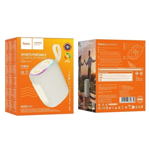 Głośnik bezprzewodowy 10W 4h Hoco HC53 biały