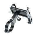 GUB uchwyt rowerowy na kierownicę P10 Aluminium + silikonowy uchwyt czarny