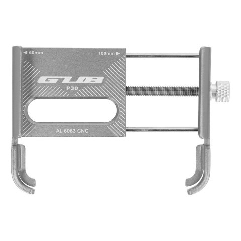 GUB uchwyt rowerowy na kierownicę P30 Aluminium srebrny