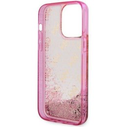 GUESS futerał do IPHONE 14 Pro GUHCP14LLC4PSGP (Liquid Glitter 4G Translucent) różowy