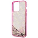 GUESS futerał do IPHONE 14 Pro GUHCP14LLC4PSGP (Liquid Glitter 4G Translucent) różowy