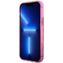 GUESS futerał do IPHONE 14 Pro GUHCP14LLC4PSGP (Liquid Glitter 4G Translucent) różowy