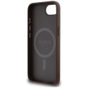 GUESS futerał do IPHONE 16e (SE 4 2025) kompatybilny z MagSafe GUHMPSE4P4TDPW (PU 4G RingTriangle Logo) brązowy