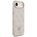 GUESS futerał do IPHONE 17 Air kompatybilny z MagSafe GUHMP17MP4GRMDEP (PU W/ 4G Strass Logo) różowy