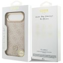 GUESS futerał do IPHONE 17 Air kompatybilny z MagSafe GUHMP17MP4GRMDEP (PU W/ 4G Strass Logo) różowy