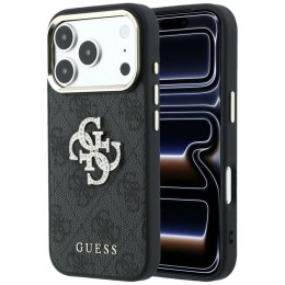 GUESS futerał do IPHONE 18 Pro /17 Pro (Big Strass Logo 4G) brązowy